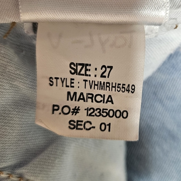 Joe’s Jeans Marcia Wash Blue Denim Mid-rise Straight Leg Cropped size 27 - Picture 7 of 8